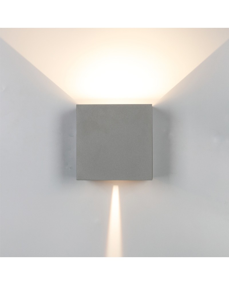 DAVOS XL* APLIQUE EXTERIOR LED* 2*10W 3000K GRIS OSCURO